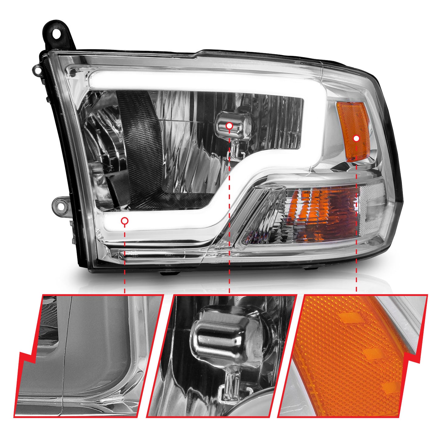ANZO USA - Crystal Headlight - 111516