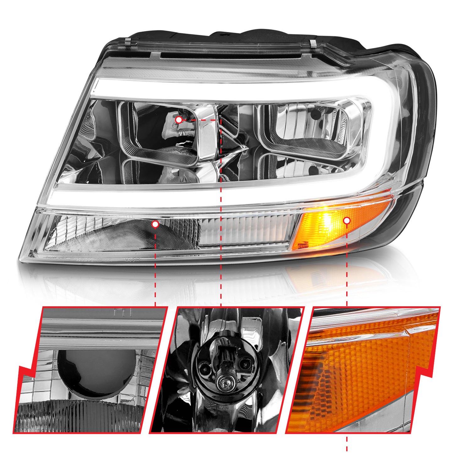 ANZO USA - Crystal Headlight - 111538