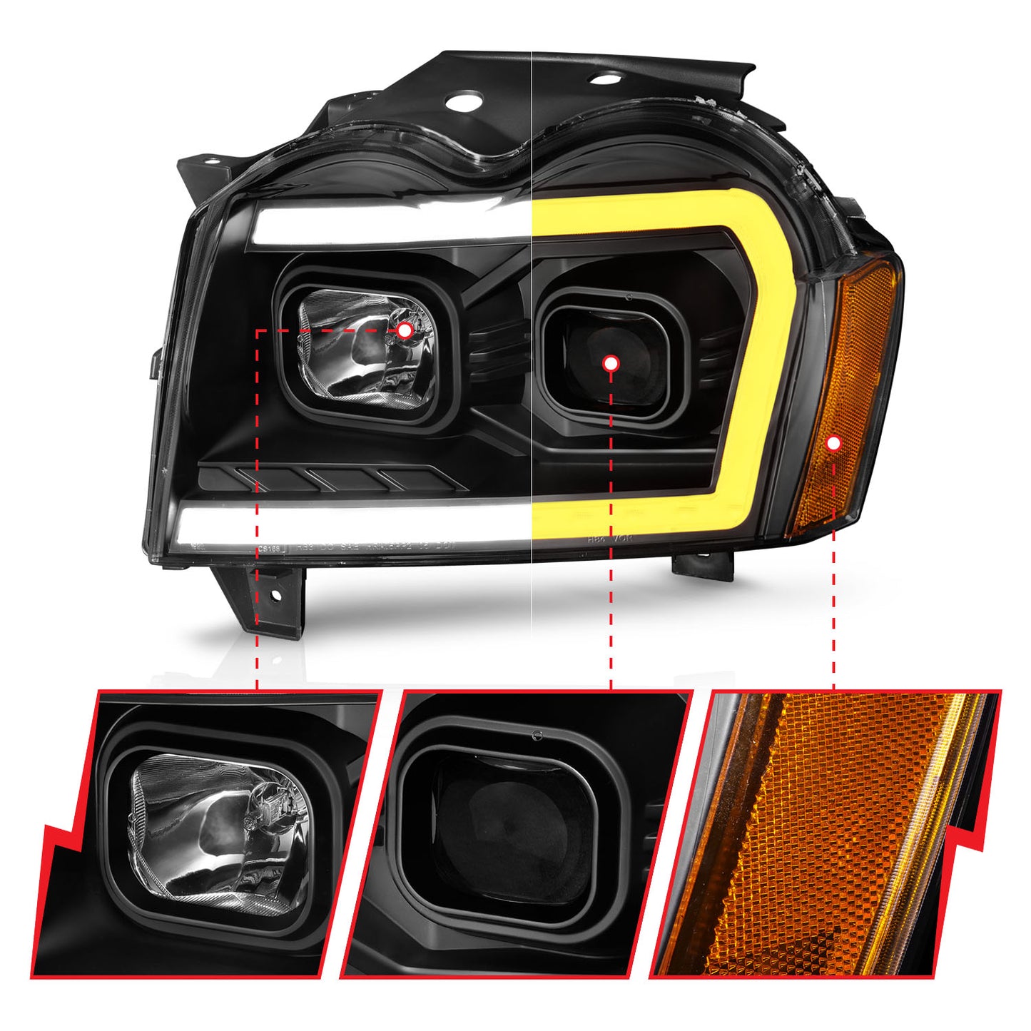 ANZO USA - Projector Headlight - 111543