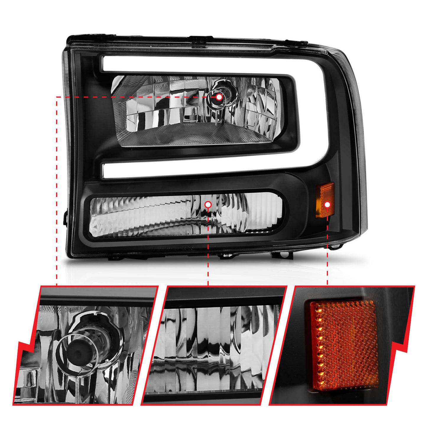 ANZO USA - Crystal Headlight - 111549