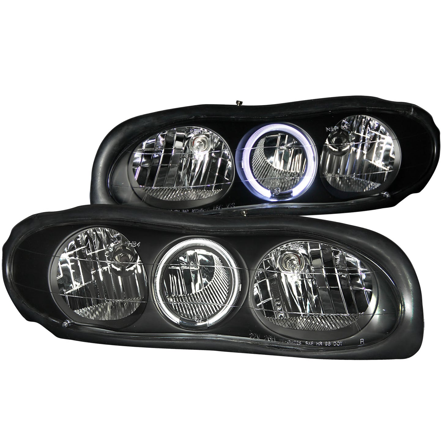 ANZO USA - Crystal Headlight Set W/Halo - 121024