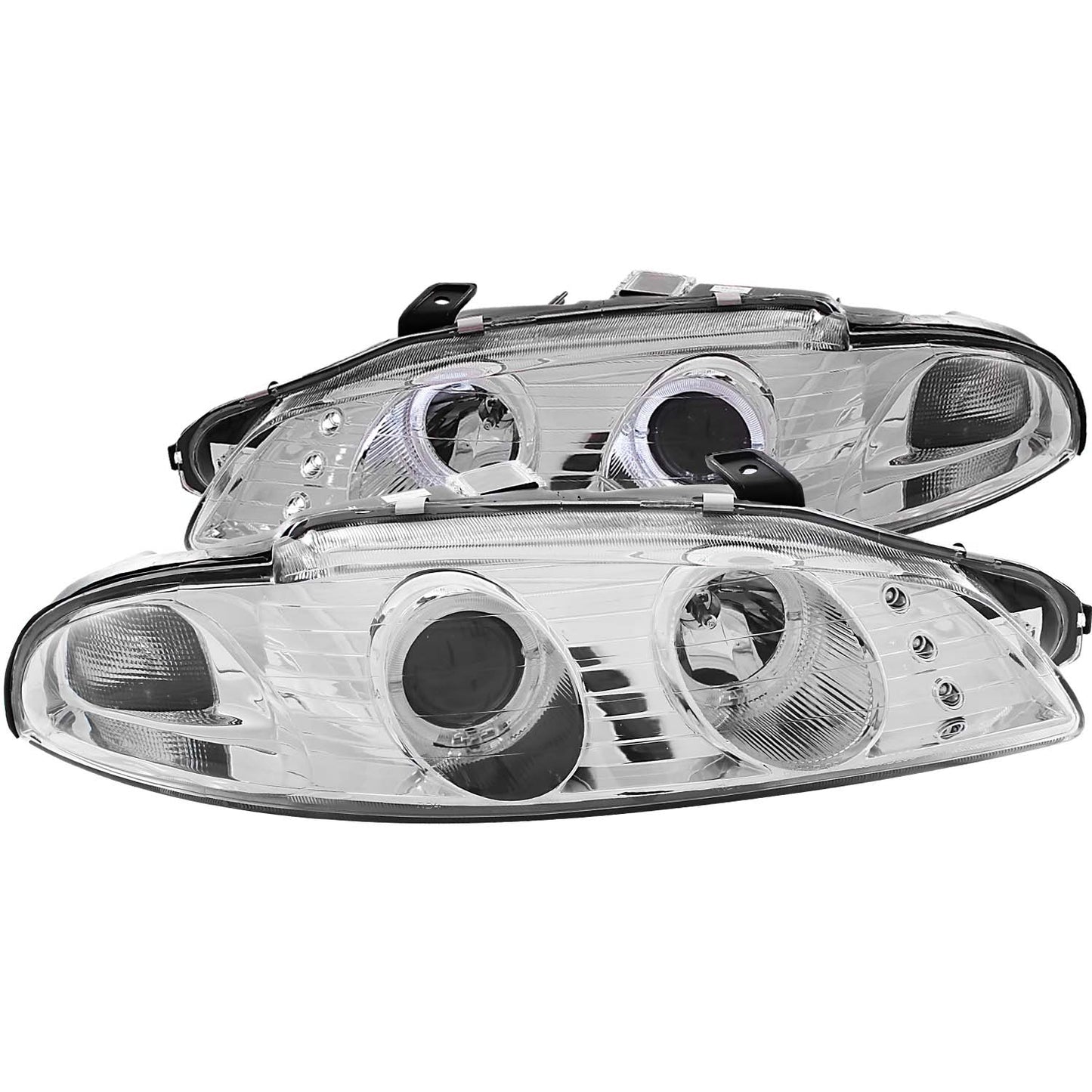 ANZO USA - Projector Headlight Set W/2 Halos - 121366