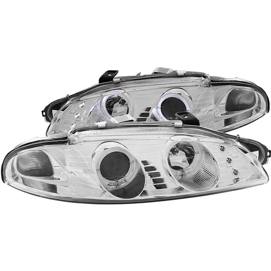 ANZO USA - Projector Headlight Set W/2 Halos - 121366