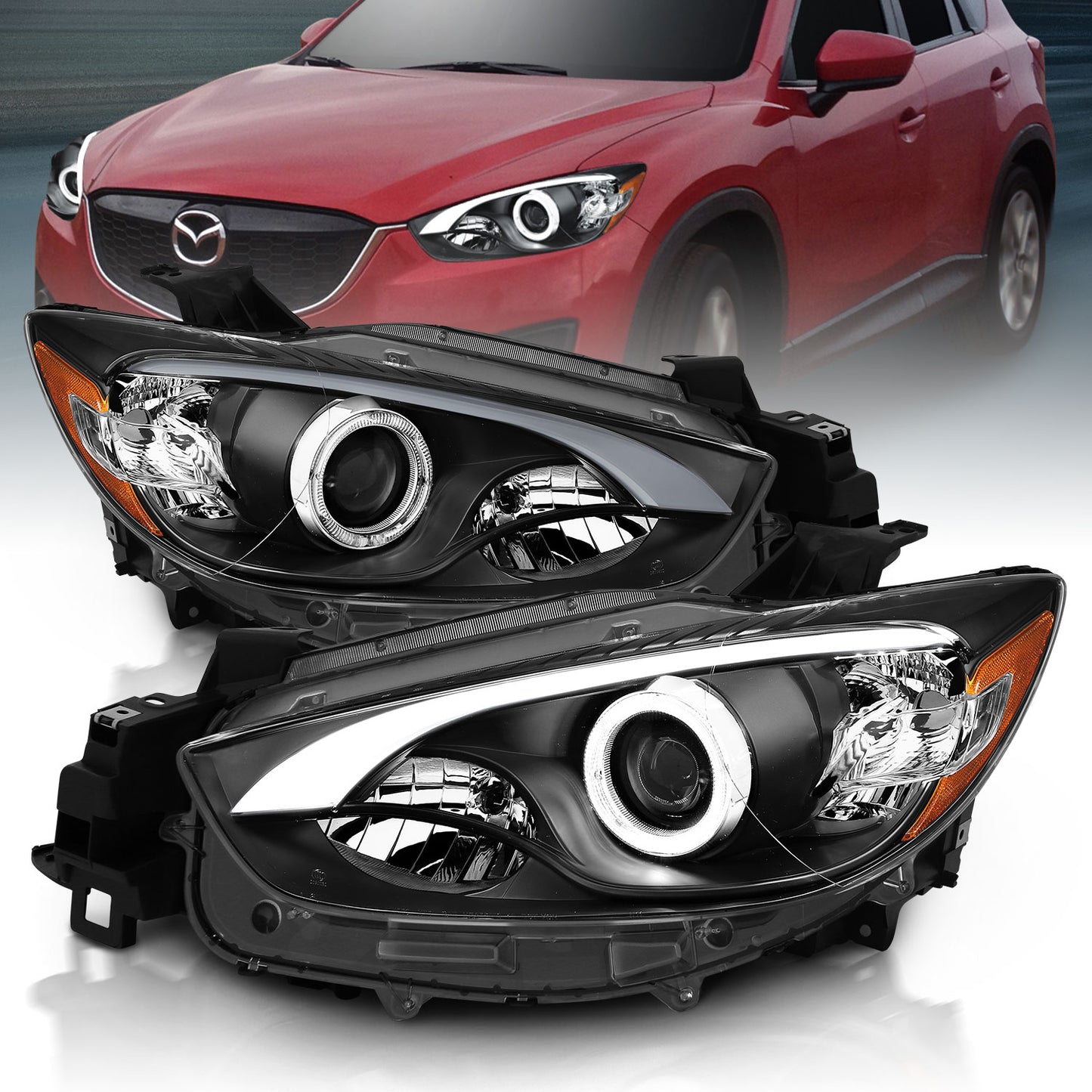 ANZO USA - Projector Headlight Set W/Halo - 121520