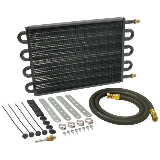 8 Pass 18" Series 7000 Copper/Aluminum Tube&Fin Transmission Cooler Kit -6AN