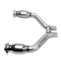 BBK MUSTANG V6 SHORT MID H PIPE W/ CONVERTORS FOR USE W/ 1642/16420