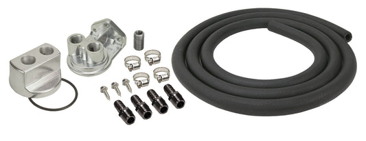 Engine Oil Filter Relocation Kit 1/2" NPT Ports W/ 18x1.5mm Engine Thread Size