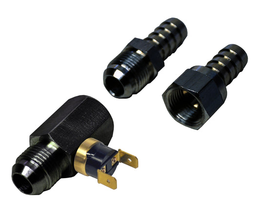 180°F In-Line Remote Cooler Fan Control Thermostat -8AN