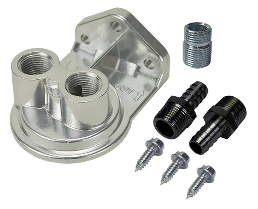 Single Ports Up 1/2" NPT Filter Mount Kit With 13/16"-16 Filter Thread