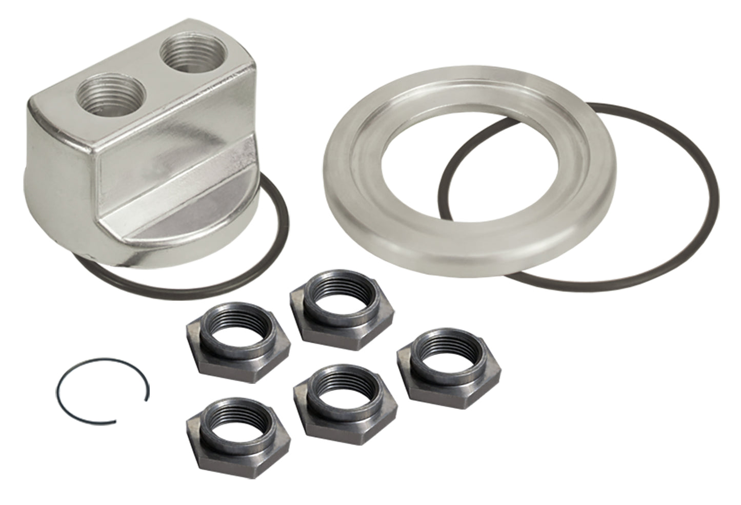 Standard Universal Engine Spin On Adapter With 1/2" NPT Ports