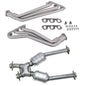 99-04 MUSTANG V6 1-5/8" LONG TUBE HEADERS PLUS MID PIPE (TITANIUM CERAMIC)