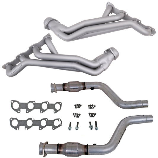 05-08 DODGE 5.7 HEMI CAR LONG TUBE HEADERS AND SHORT MID PIPE (TITANIUM CERAMIC)