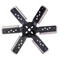 15" Heavy Duty Stainless Steel Reverse Rotation Flex Fan Black Hub