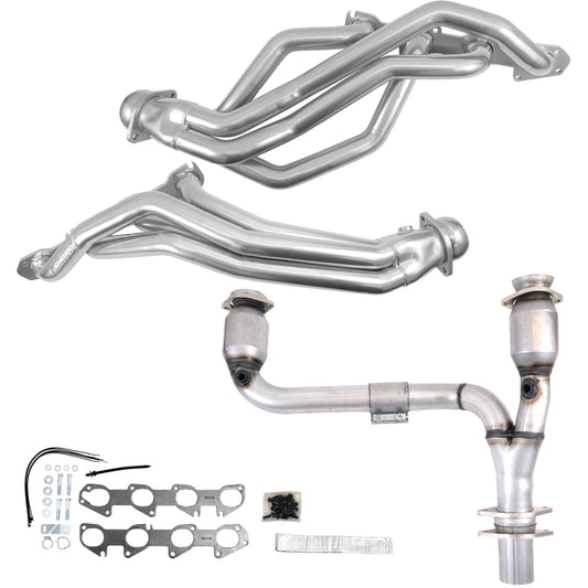 09-24 RAM 1500 HEMI 5.7 1-3/4 LONG TUBE HEADERS PLUS Y PIPE (SILVER CERAMIC)