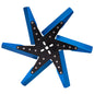 18" High Performance Aluminum Standard Rotation Flex Fan Blue Blade W/ Black Hub