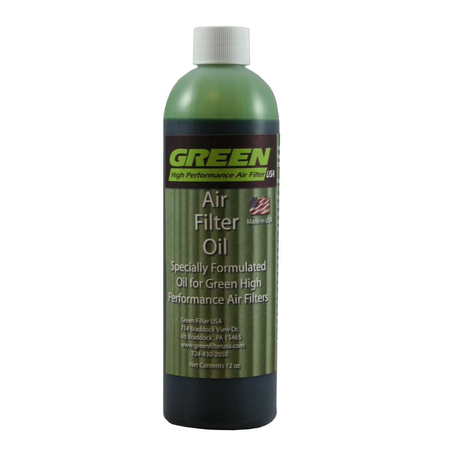 Green Filter USA - Green Air Filter Synthetic Oil; 12oz.