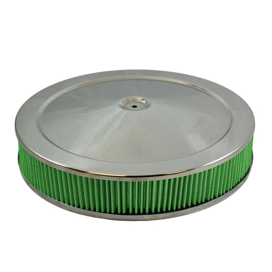 Green Filter USA - Air Cleaner Assembly; 14" X 3" Flat Plate