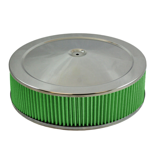 Green Filter USA - Air Cleaner Assembly; 14" X 4" Flat Plate
