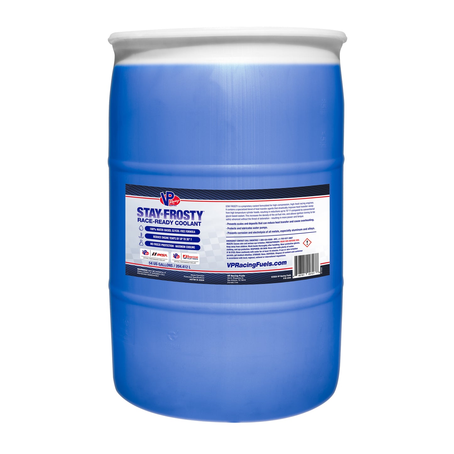 Stay Frosty Race-Ready Coolant 54 Gallon Drum