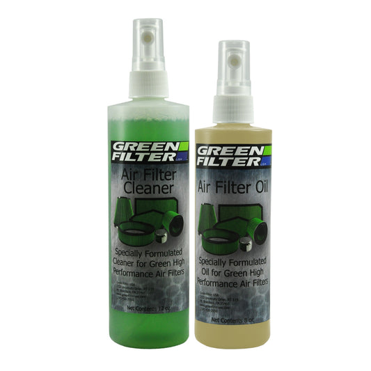 Green Filter USA - Cleaner And Synthetic Oil Kit; 12oz. Cleaner; 8oz. Oil (Clear)