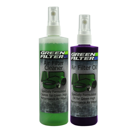 Green Filter USA - Cleaner And Synthetic Oil Kit; 12oz. Cleaner; 8oz. Oil (Purple)