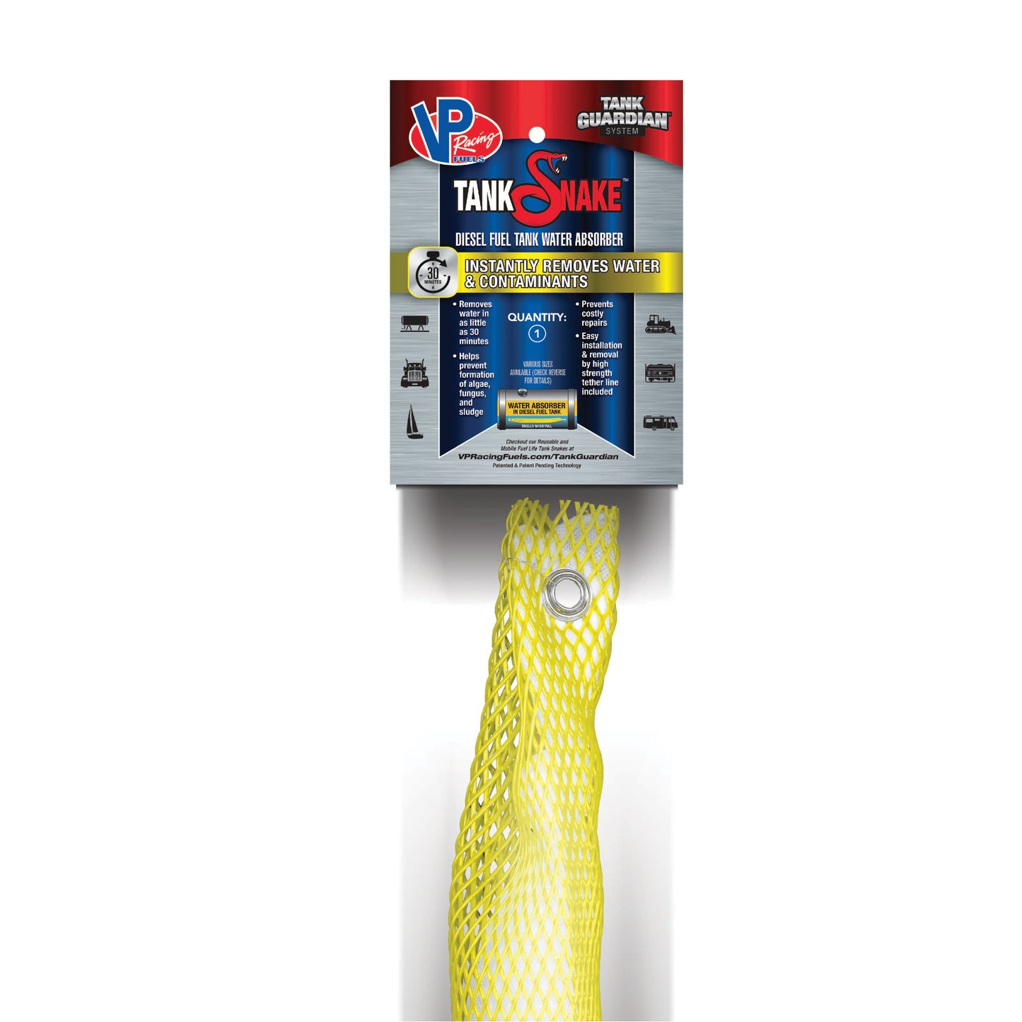 Instant Yellow Tank Snake 2in X 4ft