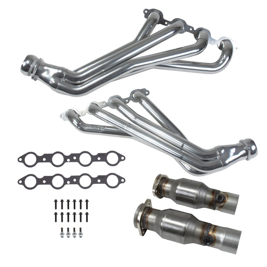 16-24 CAMARO LT1 1-7/8 LONG TUBE HEADERS PLUS MID PIPES (SILVER CERAMIC)