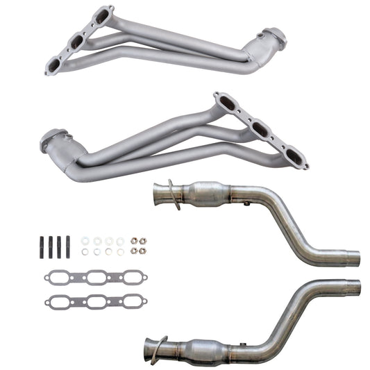 05-10 DODGE CHALL/CHAR V6 1-5/8 LONG TUBE HEADERS PLUS MID PIPE (TITANIUM)