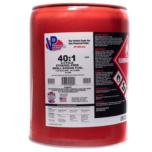40:1 Premixed Small Engine Fuels 5 Gallon Pail