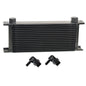 16 Row Series 10000 Stack Plate Oil Fluid Cooler 90 Degree Swivel -10AN