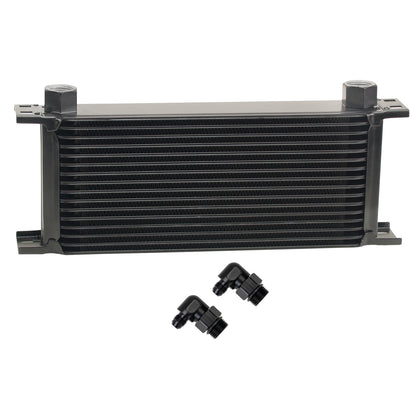 16 Row Series 10000 Stack Plate Oil Fluid Cooler 90 Degree Swivel -6AN