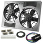 Powerpack - High Output Dual 11" RAD Fan/Alum Shroud Kit W/ PWM Controller
