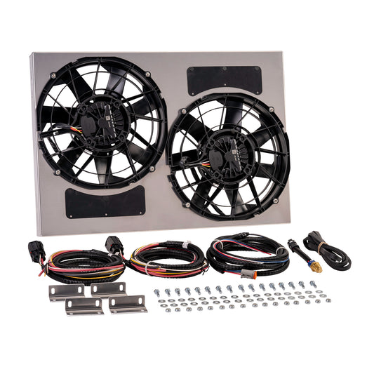 Powerpack - Brushless Dual 12" RAD Fan/Aluminum Shroud W/ PWM Controller