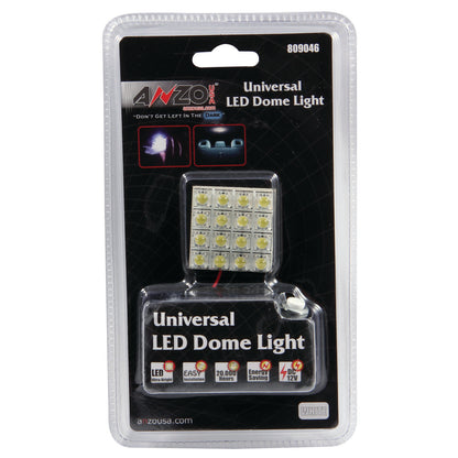 ANZO Universal LED Dome Light packaging on a white background