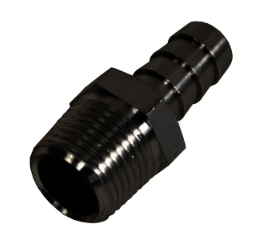 Straight Hose Barb Fitting 3/8" NPT Male X 3/8" Barb Each