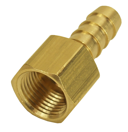 Straight Hose Barb Fitting 3/8" NPT Female X 3/8" Barb Each