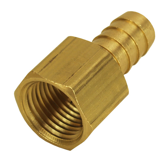 Straight Hose Barb Fitting 1/2" NPT Female X 1/2" Barb Each