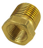 1/2" NPT Male X 3/8" NPT Female Reducer Bushing Each