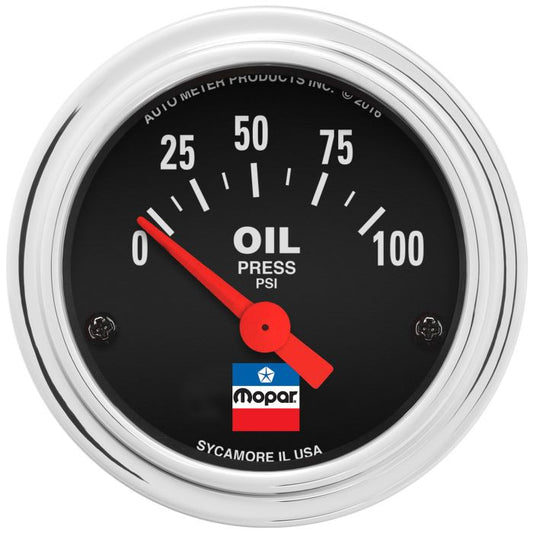 AutoMeter 2-1/16 in. Oil Pressure Gauge 0-100 PSI Mopar Classic - ATM-880786