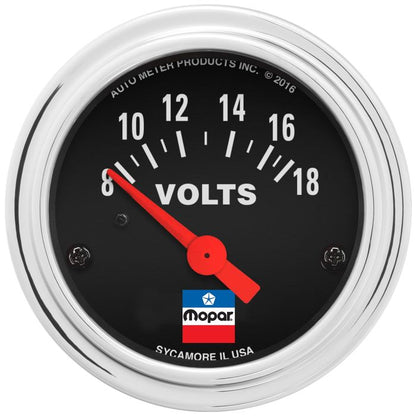 AutoMeter 2-1/16 in. Voltmeter 8-18V Mopar Classic - ATM-880788