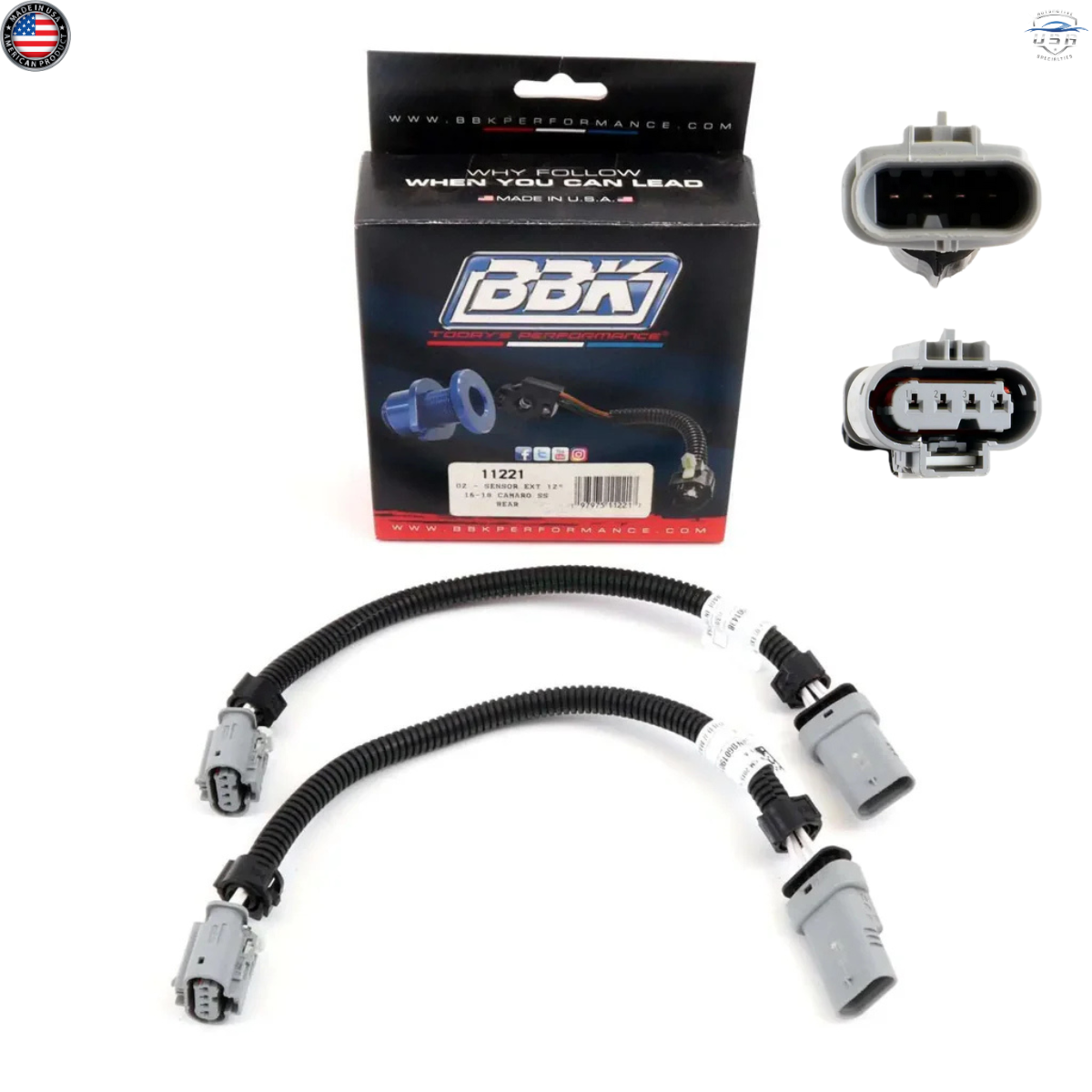 DBW ignition cable set with packaging on a white background
