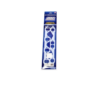 Packaged head gasket set with a blue and white design on a white background