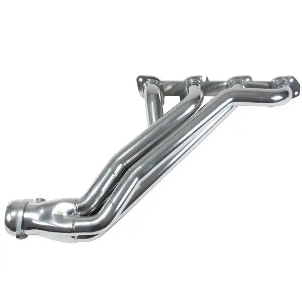Metallic exhaust pipe on a white background