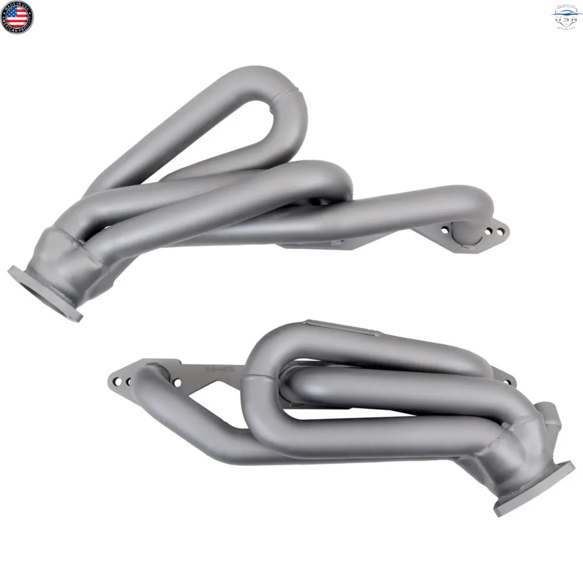 BBK 4007 Shorty Headers Titanium Ceramic 1996-1999 Chevy GMC Truck & SUV 5.0 5.7
