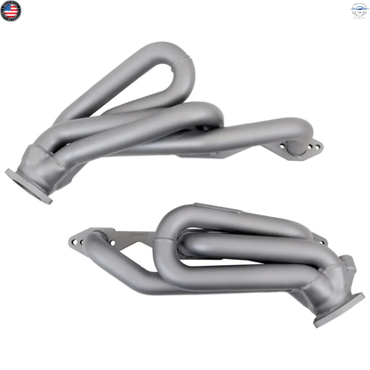 BBK 4007 Shorty Headers Titanium Ceramic 1996-1999 Chevy GMC Truck & SUV 5.0 5.7