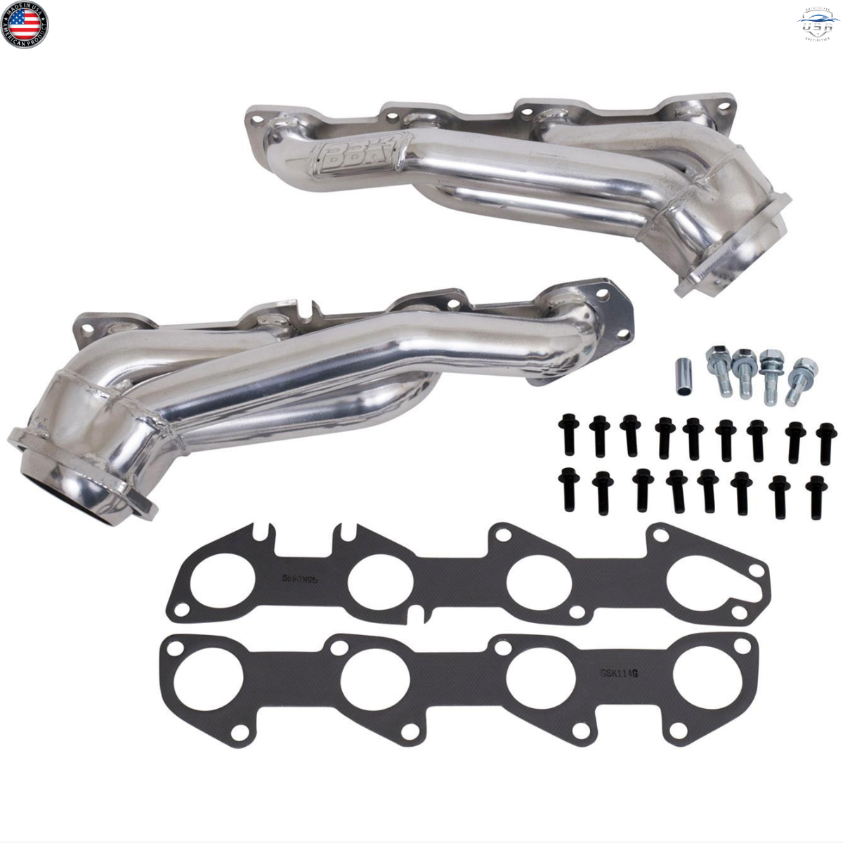 BBK 40280 Shorty Headers 1-3/4 Polished Ceramic 2009-2023 Challenger Charger 5.7L