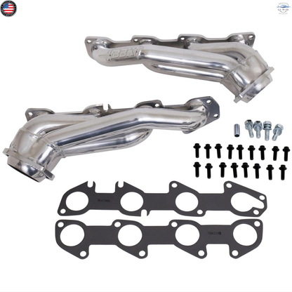 BBK 40280 Shorty Headers 1-3/4 Polished Ceramic 2009-2023 Challenger Charger 5.7L