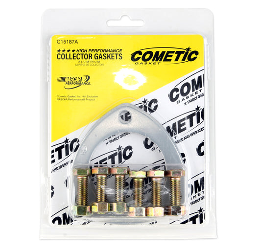 Cometic Gasket Automotive Exhaust Header Collector Gasket .040 In Aluminum; 2.5 In Diameter Port; 3.5 In Bolt Circle; Set