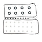 Cometic Gasket Automotive Ford 1993-1998 4.6L Modular V8 Valve Cover Gasket Kit; DOHC 4-Valve