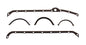 Cometic Gasket Automotive Chevrolet Gen-1 Small Block V8 Oil Pan Gasket Kit; Left Side Dipstick (Hole Removed); Clearance For Stroker Cranks; Side Rails Only